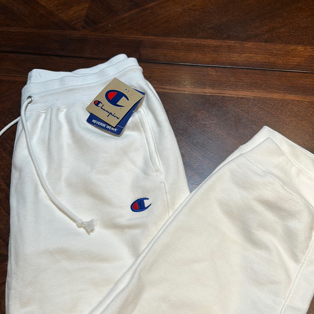 Champion White Sweatpants - Brand New